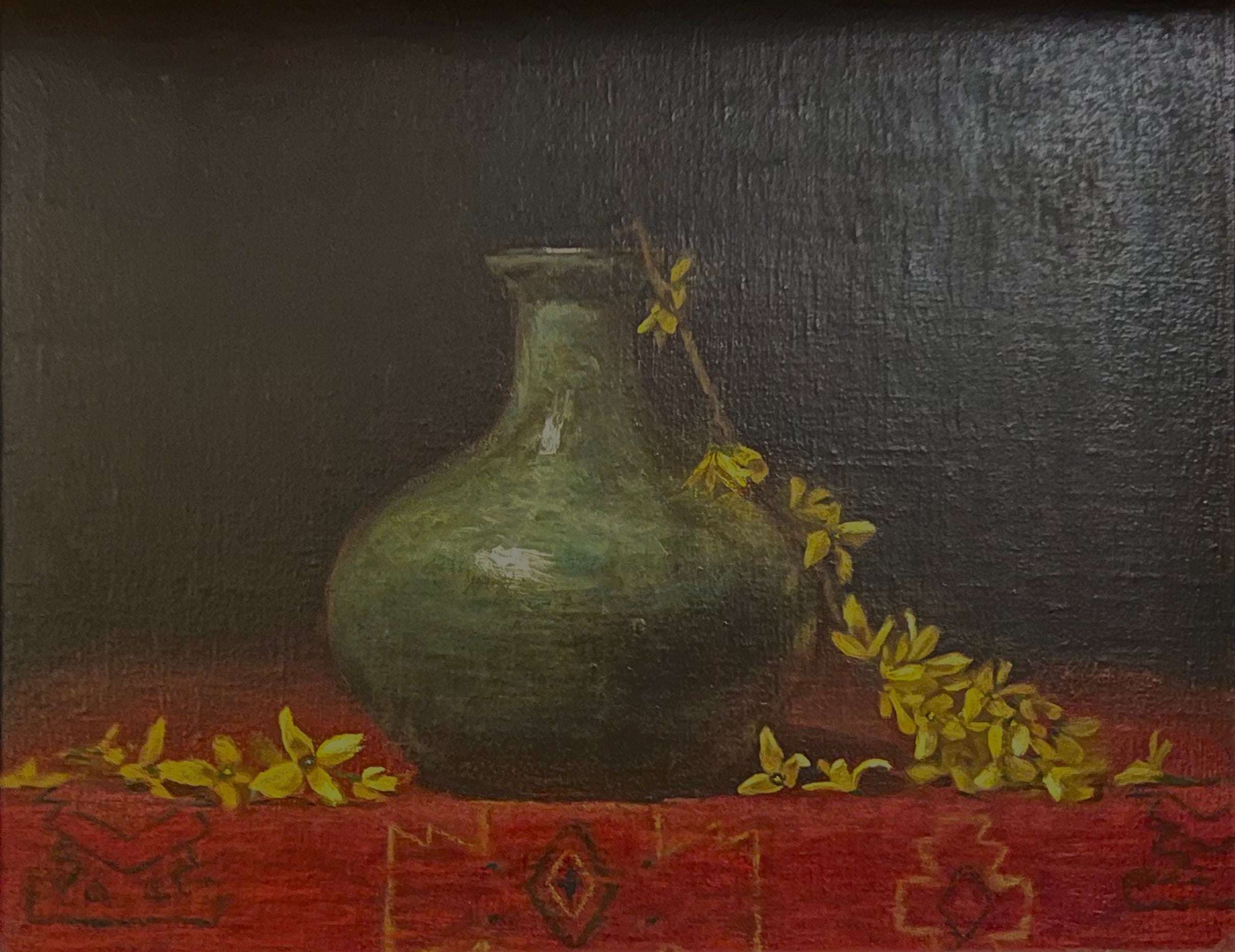 Green Vase Contrast - K. Young